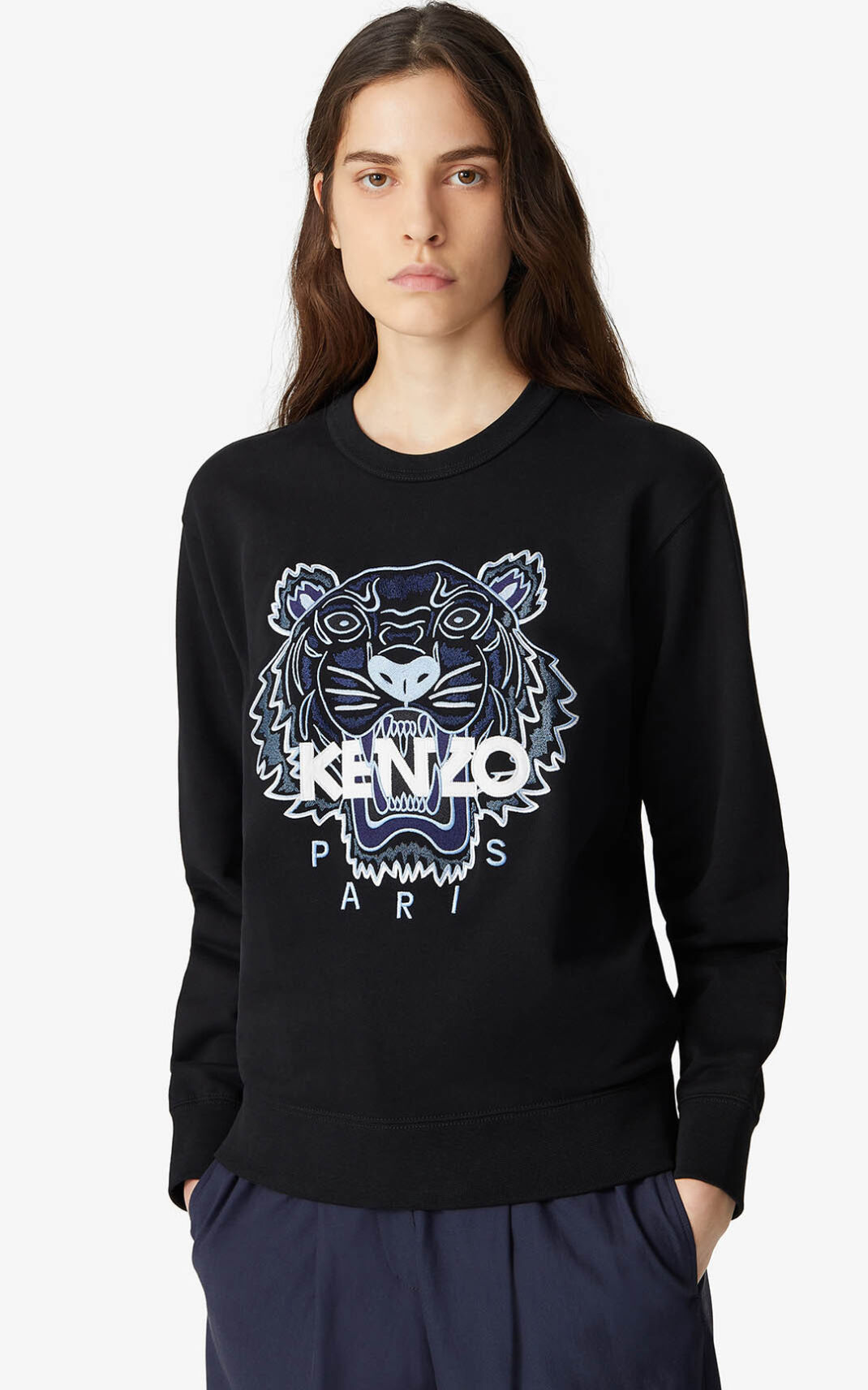 Kenzo Tiger Sudadera Mujer Negras | 0754931-WD